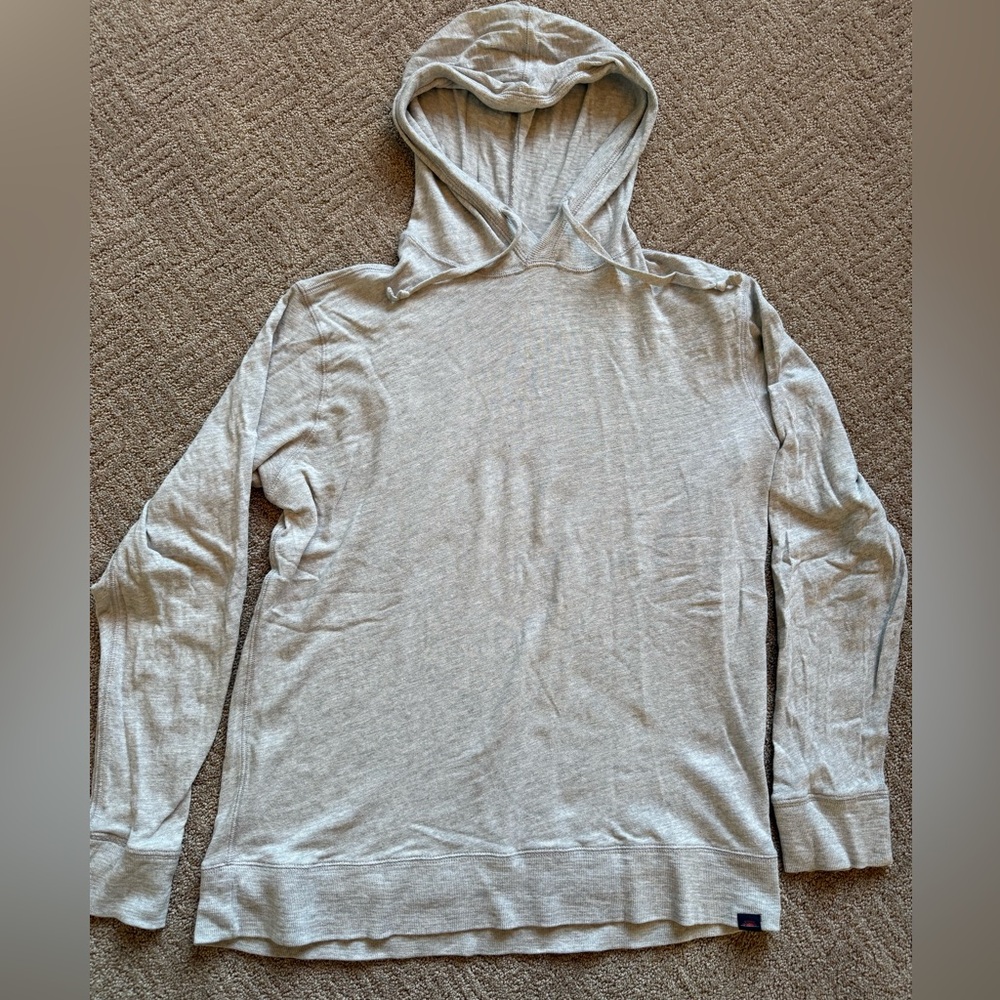Faherty Heather Gray Hooded Pullover - image 1
